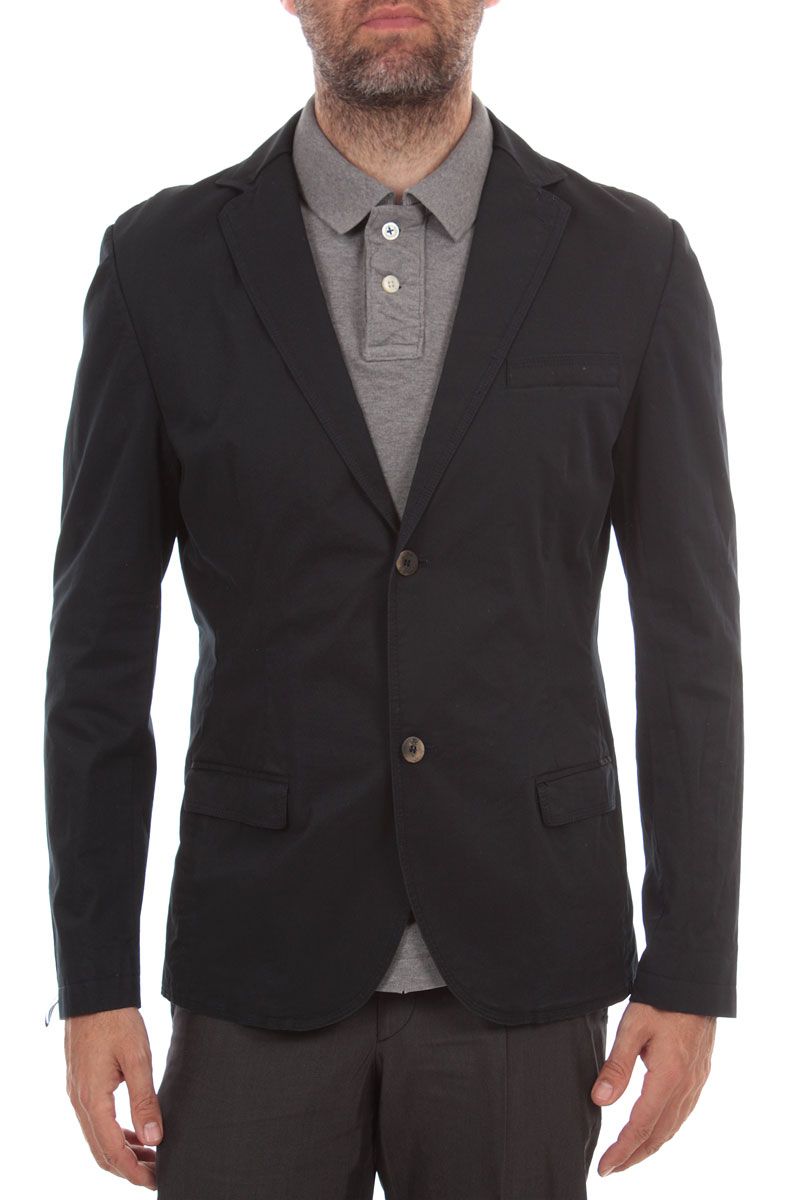 Daniele ALESSANDRINI New Man Classic Jacket Dark Blue Size 54 ITA Made