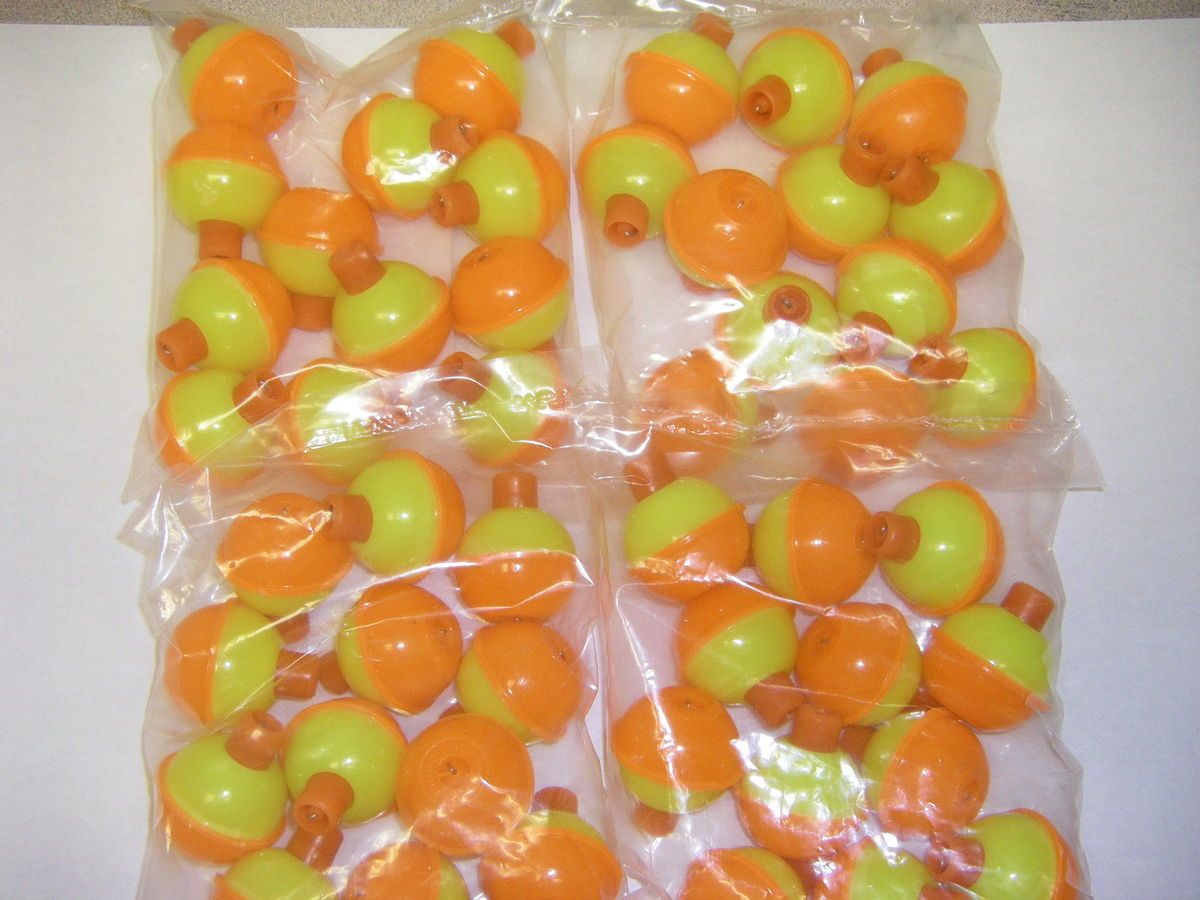 Danielson Bulk Fishing Floats Float Bobbers Yellow Orange 3 4 48 Pack