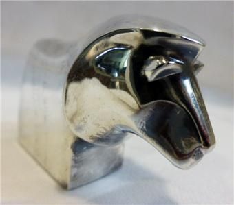 Dansk Japan Stylized Silver Plate Miniature Lion Paperweight