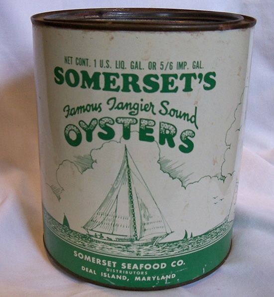  Gal Somersets Tangier Sound Oyster Tin Deal Island Maryland