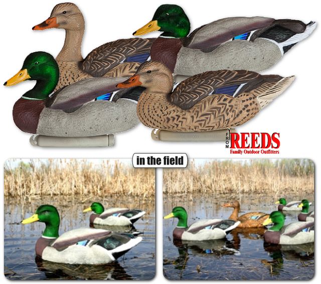 Dakota Decoy x Treme Mallard Flocked Floater Decoy – 12 Pack