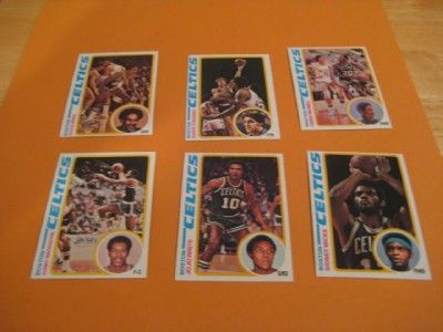 1978 79 topps boston celtics team set