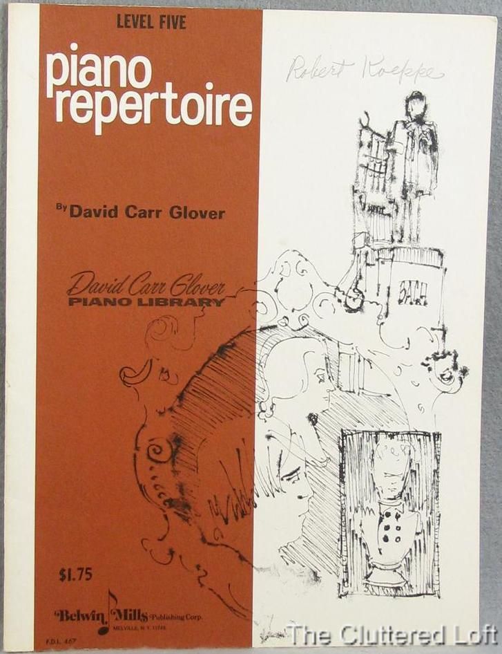 Piano Repertoire Level Five by David Carr Glover 1971