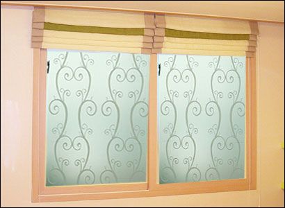 Decorative Privacy Window Film Danzo White 9 Feet