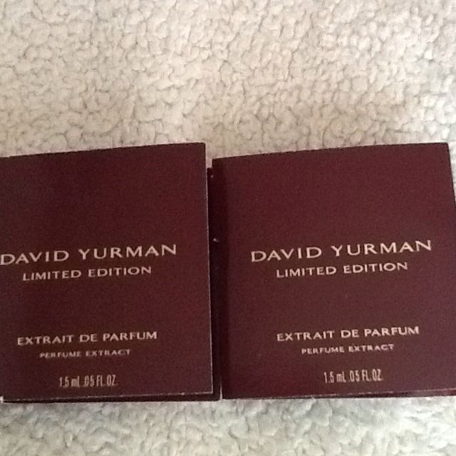 DAVID YURMAN EDP LIMITED EDITION PURE EXTRAIT PARFUM 2 SAMPLE SPRAYS