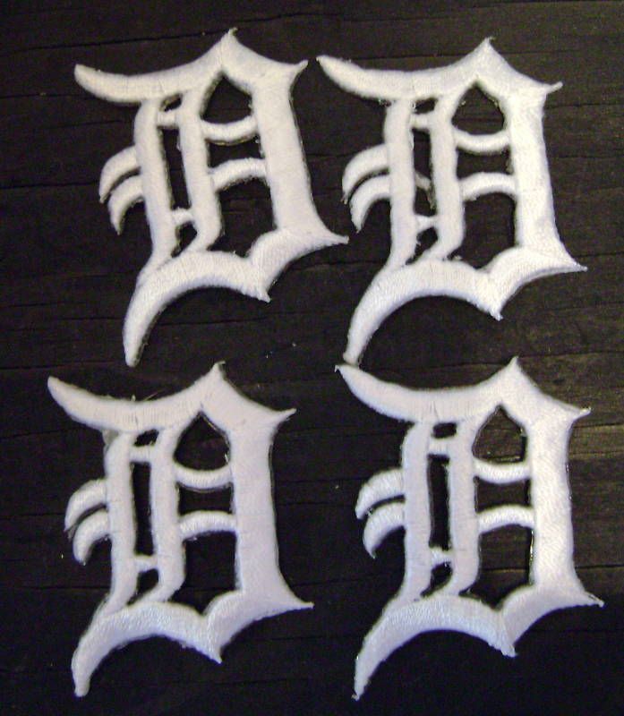  Detroit Tigers Patch Lot 4 MLB Baseball