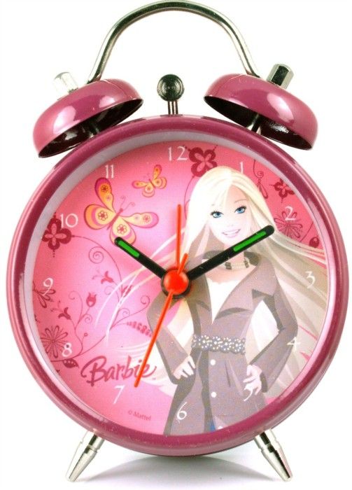 Barbie Mulbury Pink Alarm Clock