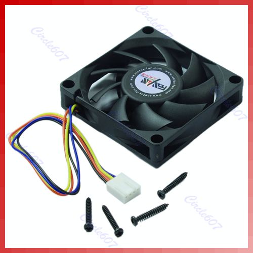 70mm x 15mm Brushless Fan DC 12V 4 Pin 9 Blade Cooler Cooling