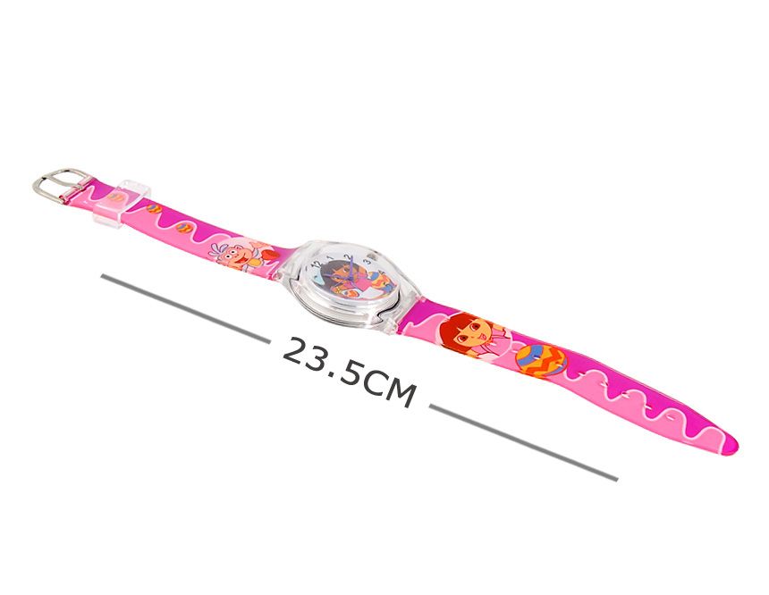 Lovely Cartoon Dora Digital Wrist Watch for Kids Girls Gift Pink