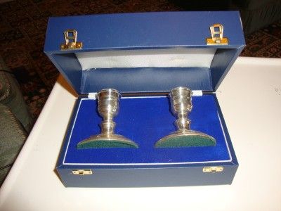 PAIR OF SILVER CLASSIC CANDLESTICKS Hallmarked London 1988 J A