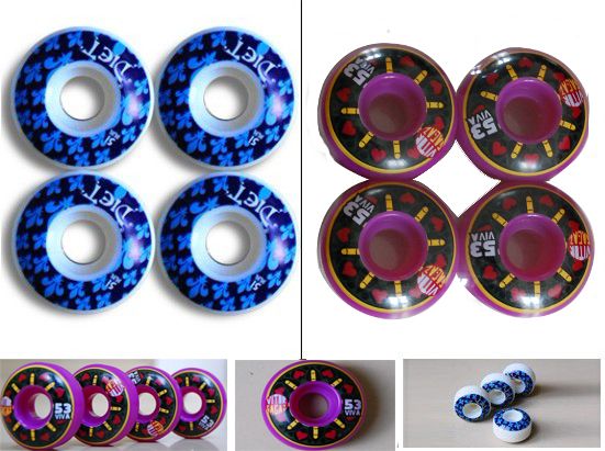 details dust blue hello design two pattern wheel deck material