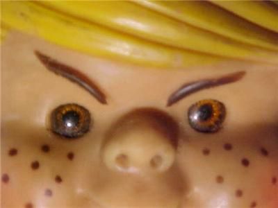 Old 1950s TV Dennis The Menace Rubber Vinyl Toy Doll Head Orig Vintage