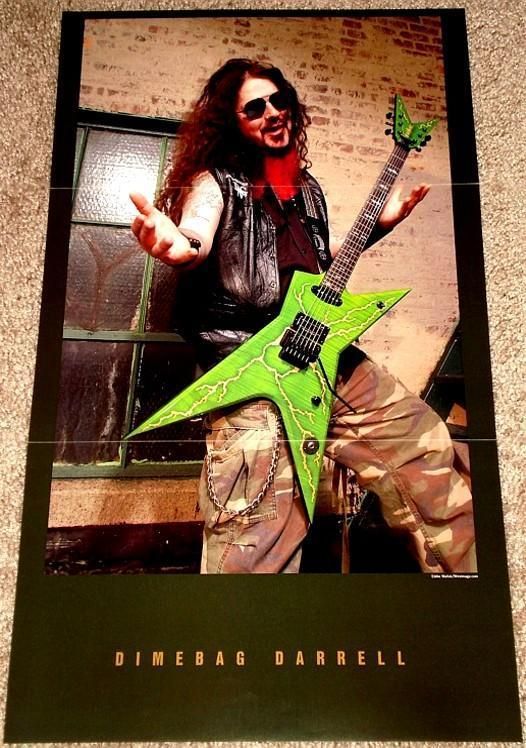 Dimebag Darrell Pantera Slime Washburn Tribute Poster