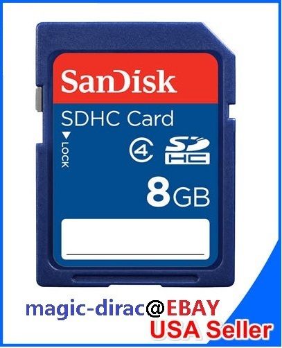 Sandisk 8GB SD SDHC Secure Digital Flash Cam Memory Card 100% GENUINE