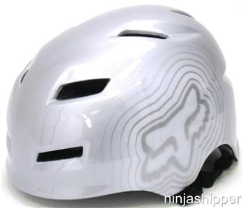 Fox Racing Transition Dirt Bike Jump Helmet Silver   S/M   NEW