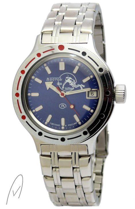 Blue Diver VOSTOK Amfibia 200M Waterproof Amphibia Self Winding 2416B