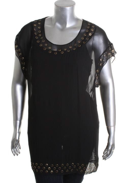 Diane Von Furstenberg Black Silk Embellished Cap Sleeve Cocktail Dress