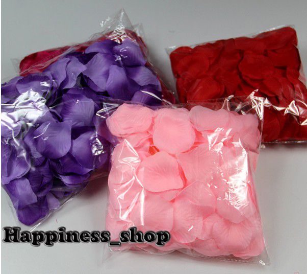 1000pcs Silk Rose Petals for Wedding Decoration artificial petals