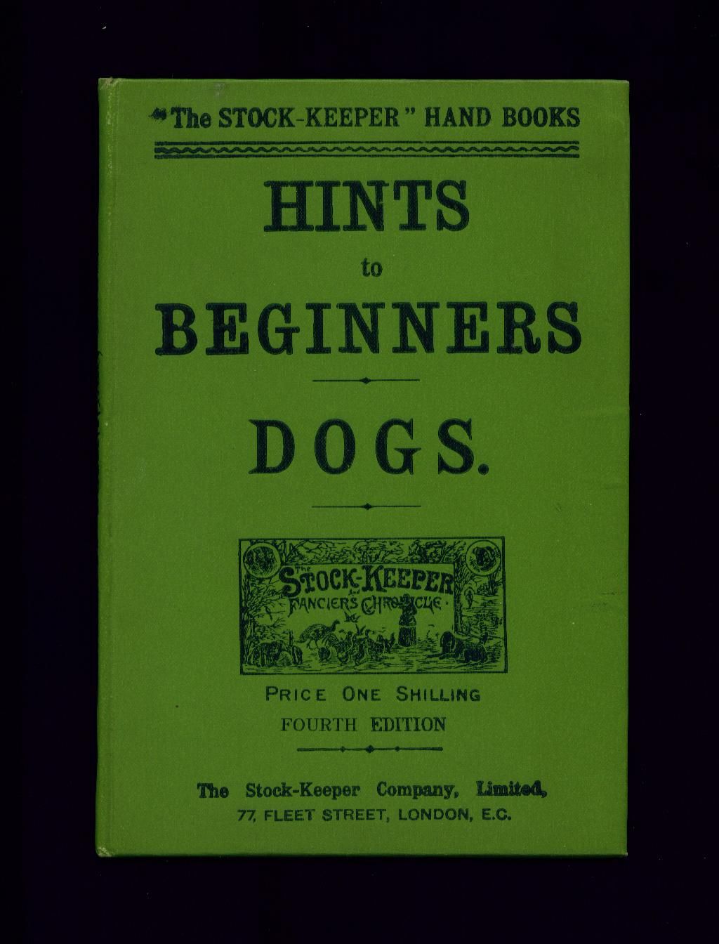 RARE Antique Book 1895 Dogs A Stock Keeper Hand Book Hints to