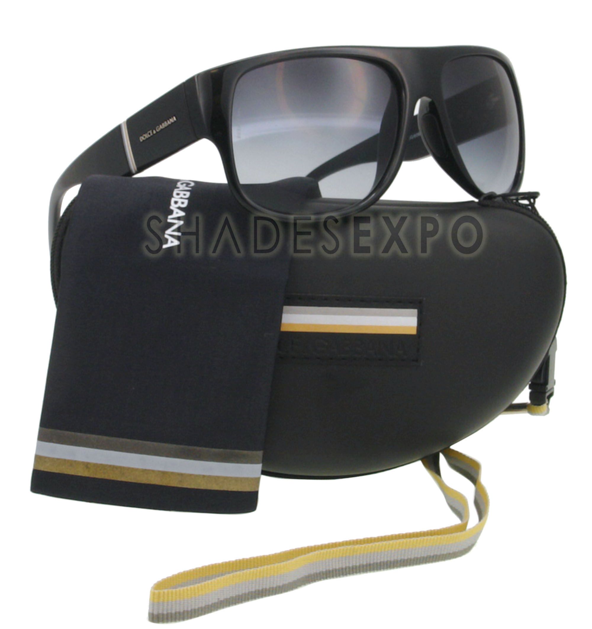 NEW DOLCE&GABBANA D&G DG Sunglasses DG 6061 BLACK 501/8G DG6061