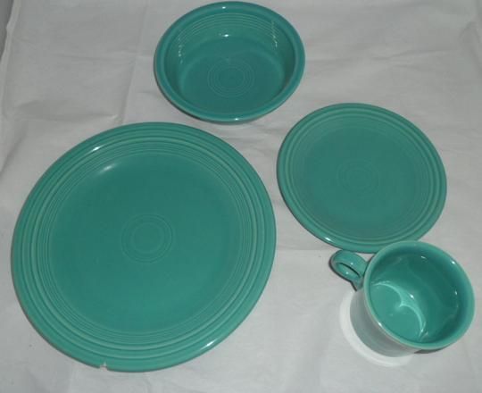 Fiesta 4 Piece Dinnerware Place Setting Turquoise