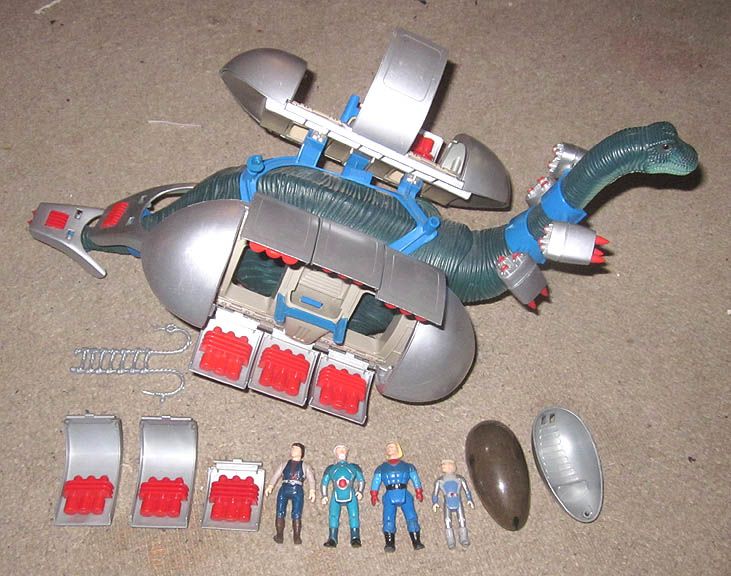 1988 Tyco Dino Riders Diplodocus w Drivers Weapons