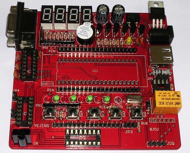 Economic 51 MCU Development Board 8051 Study Kit on Board ISP Dev