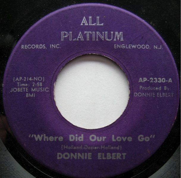 donnie elbert all platinum 2330 r b northern soul vg