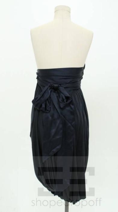 Doo RI Navy Jersey Strapless Dress Size 0 New $1030