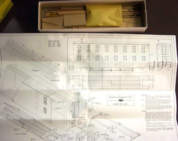 Northeastern Scale Models HO Dormitory Car Craftsman Kit Wood Metal