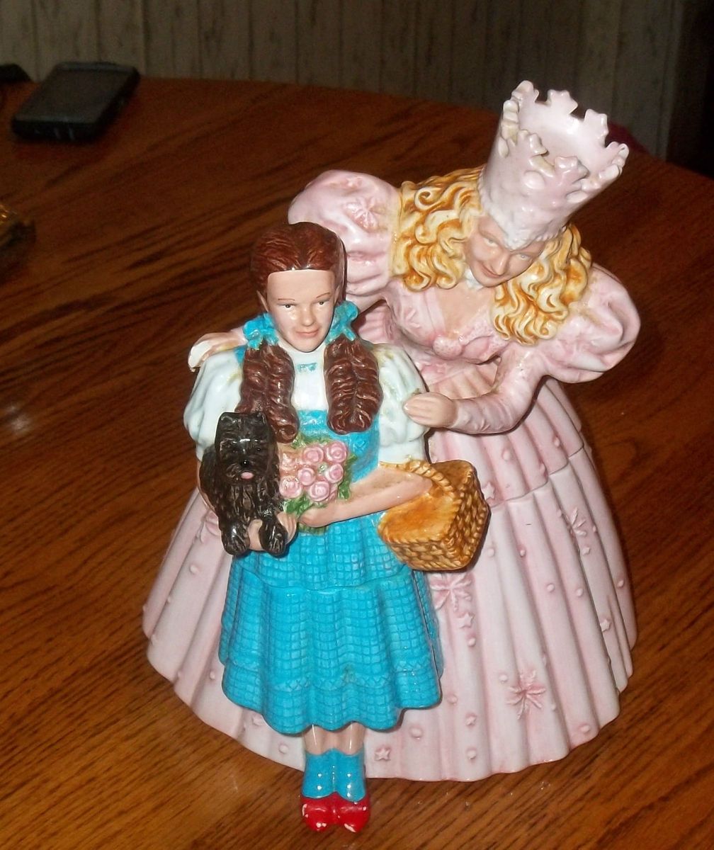 Wizard of Oz cookie jar with Dorothy and Glynda the Good Witch