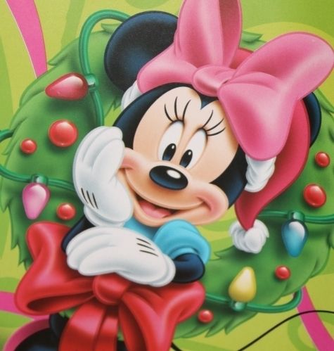 Disney Minnie Mouse Girls Christmas x mas Gift Wrapping Paper Wrap