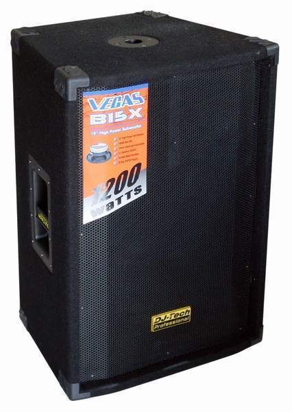 DJ Tech Vegas B15X 15 1200 Watt DJ PA Passive Subwoofer Djtech