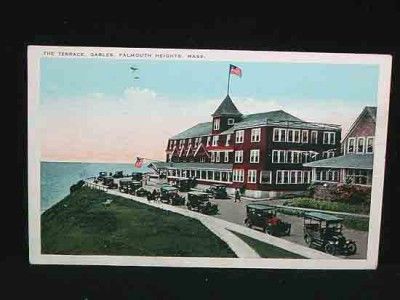 antique postcard c1929 gables falmouth heights ma