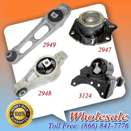 03 05 Dodge Neon 2.0L Auto Transmission & Engine Motor Mount 4PCS New