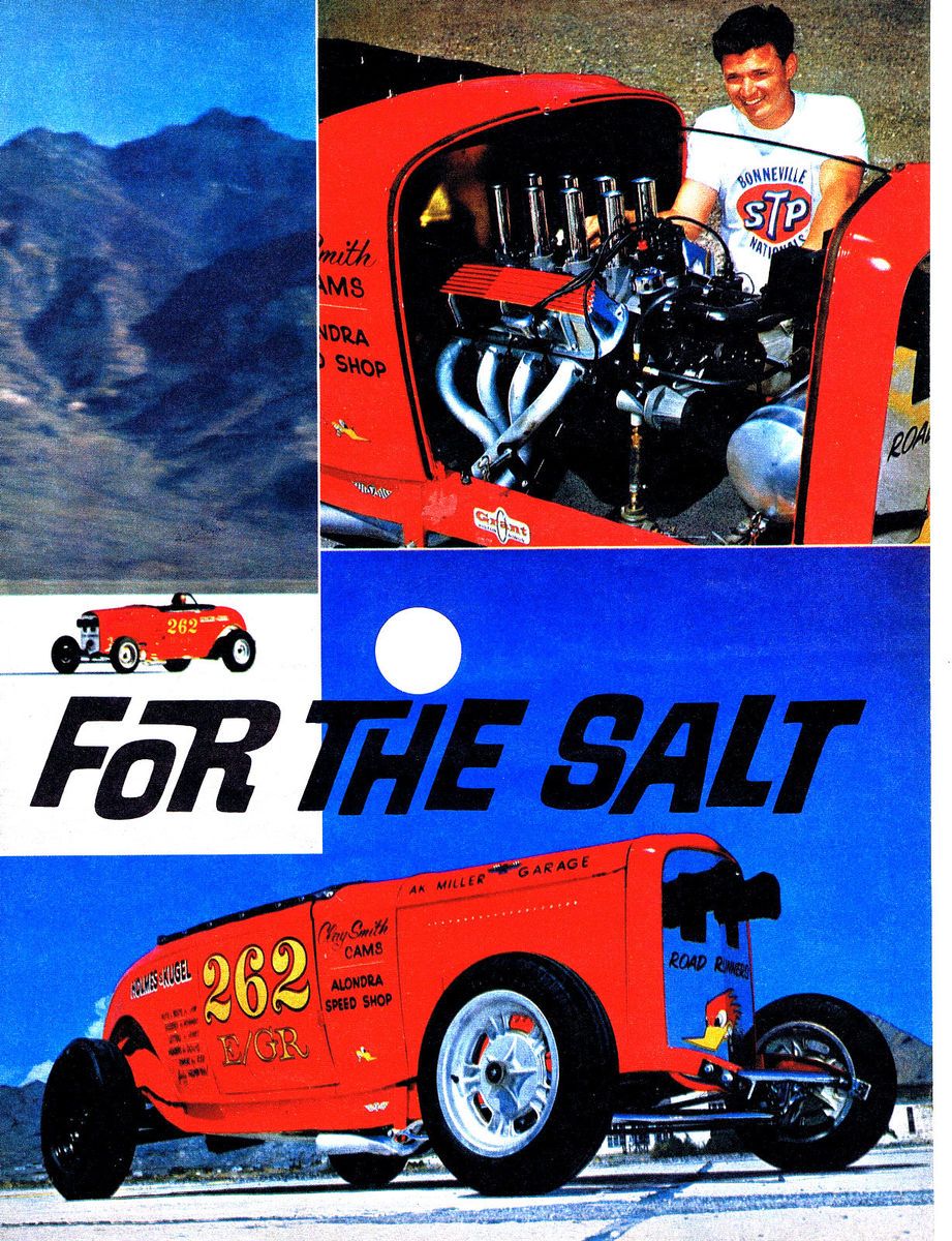 Vintage Gasser DRY LAKES BONNEVILLE SALT FLATS ROADSTERS LAKESTERS