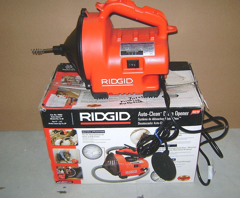 RIDGID K 30 AUTO CLEAN DRAIN CLEANING MACHINE OPENER CLEANER