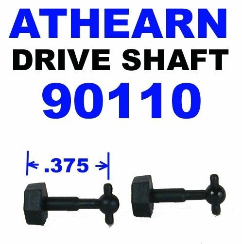 DRIVESHAFTS (2) .375 SW1500 SW1000 ETC ATHEARN 90110 HO SCALE