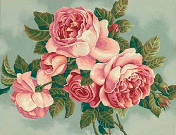 Dimensions Paintworks Paint by Number Kit 14 x 11 Heirloom Roses