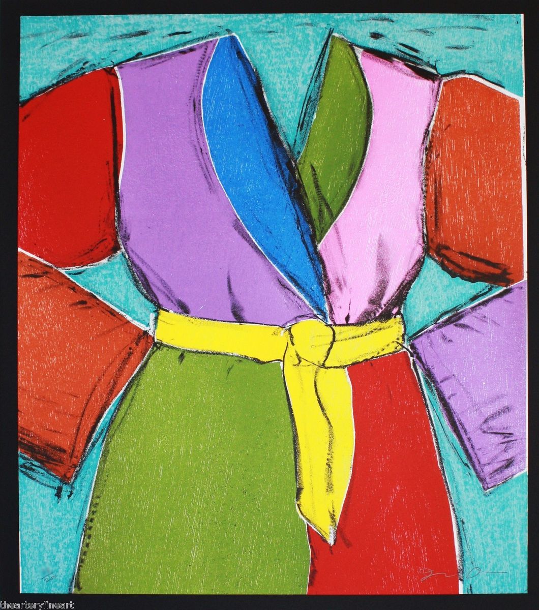 Jim Dine The Yellow Belt Robe  2005 Signed Ltd Ed Woodcut Lithograph