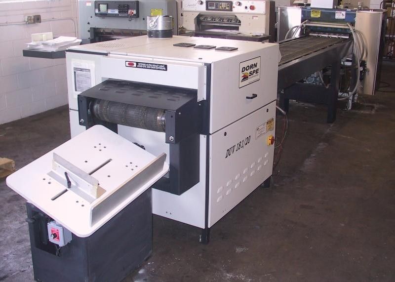 Dorn DRC 30 UV Coater For Use With Komori Heidelberg Polar Ryobi