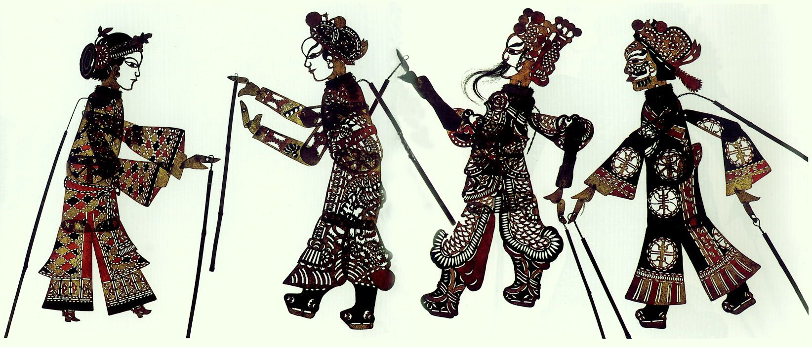 Original 10 Chinese Shadow Leather Puppet Artwork 115