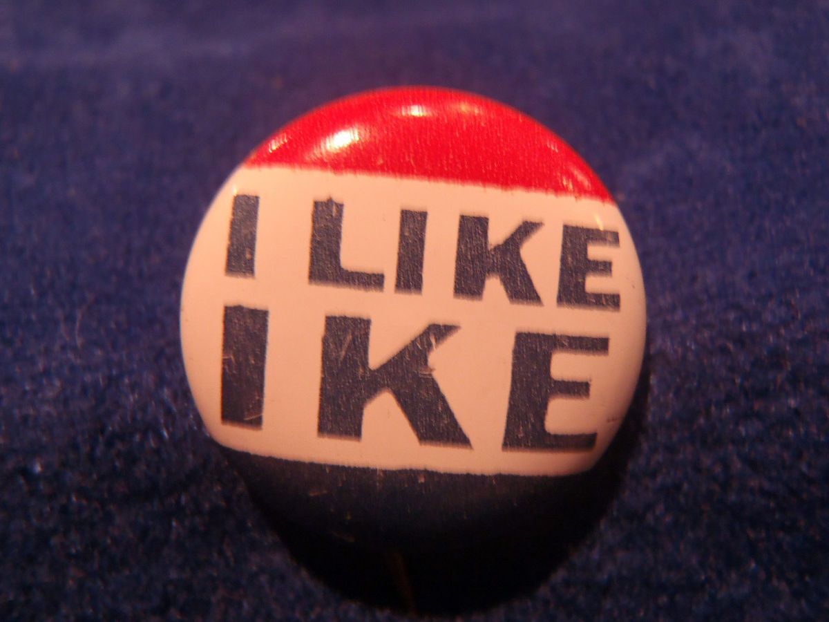 Political Pinbacks Ike Nixon Kerry Dukakis Campaign Buttons Winners