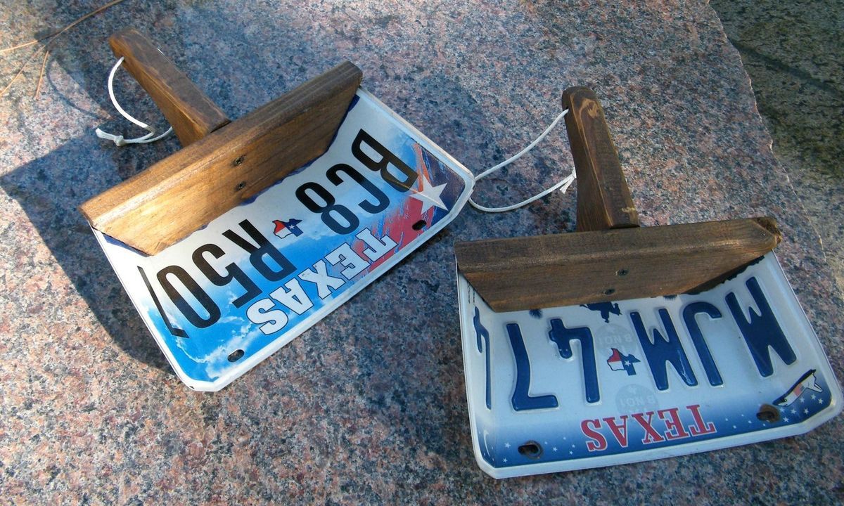 License Plate Dustpans from Texas and Various Other States