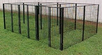 Large Dog Kennels Dog Pen Fencing Outdoor Runs 3 Runs