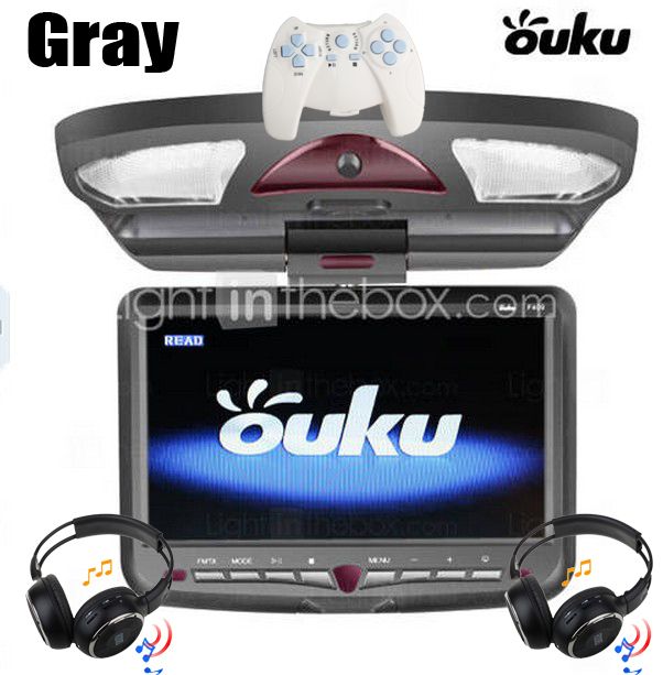 On Sale 9 Car Overhead Flip Down Car DVD Player TV USB