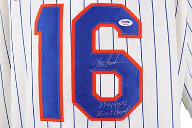 Dwight Gooden Autographed New York Mets Baseball Jersey PSA DNA COA