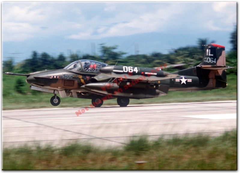 USAF OA 37B Dragonfly Landing 1984 169th Tass 5x7 Photo