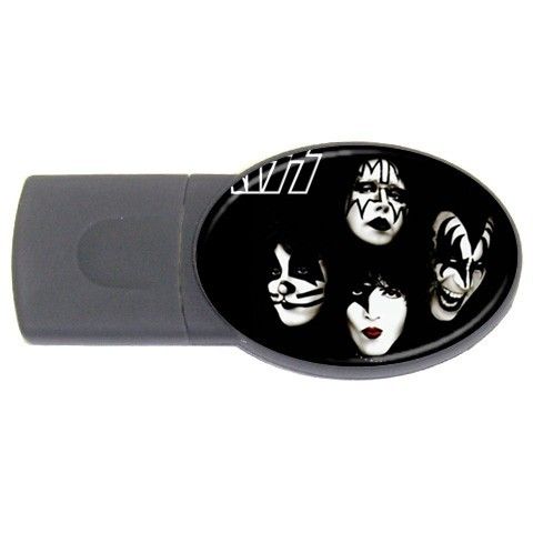 Kiss Black USB Flash Drive Oval 4 GB New Hardware Gi