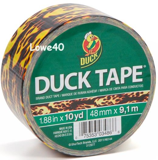 Duck Tape Brand Hot Rod Flame Design Duct Tape